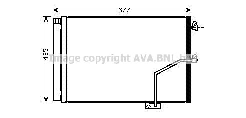 AVA QUALITY COOLING Конденсатор, кондиционер MS5450D